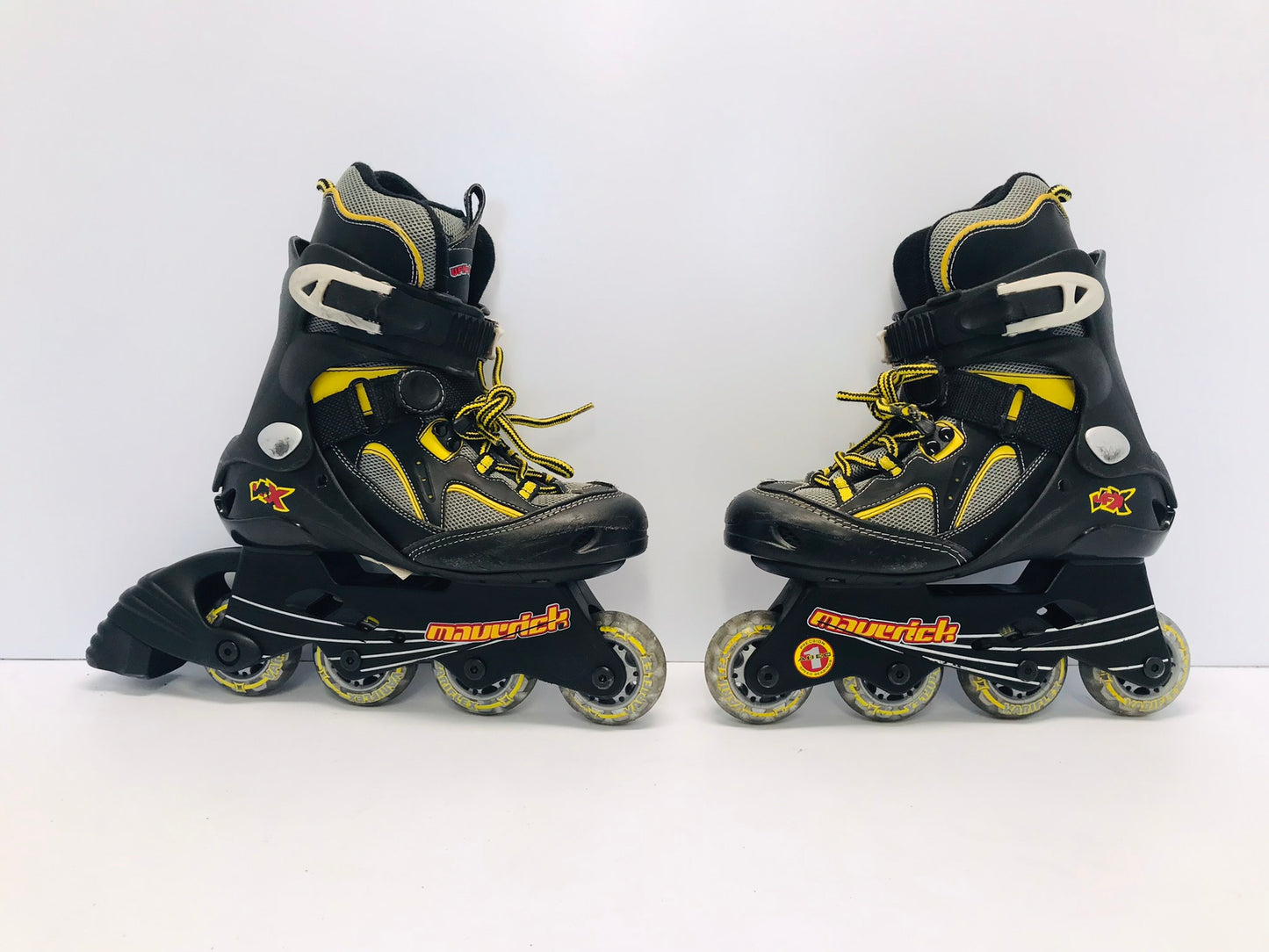 Inline Roller Skates Child Size 4 Maverick Black Yellow