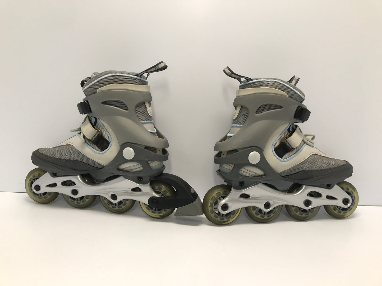 Inline Roller Skates Ladies Size 7.5 K.2 Rubber Wheels