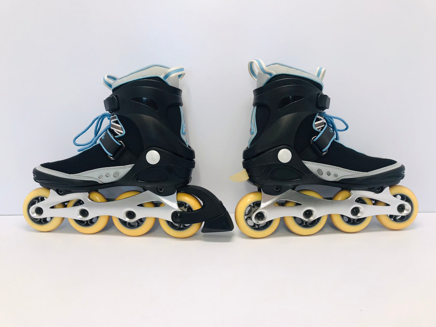 Inline Roller Skates Ladies Size 8 K-2 Black and Grey Like New Outstanding Quality