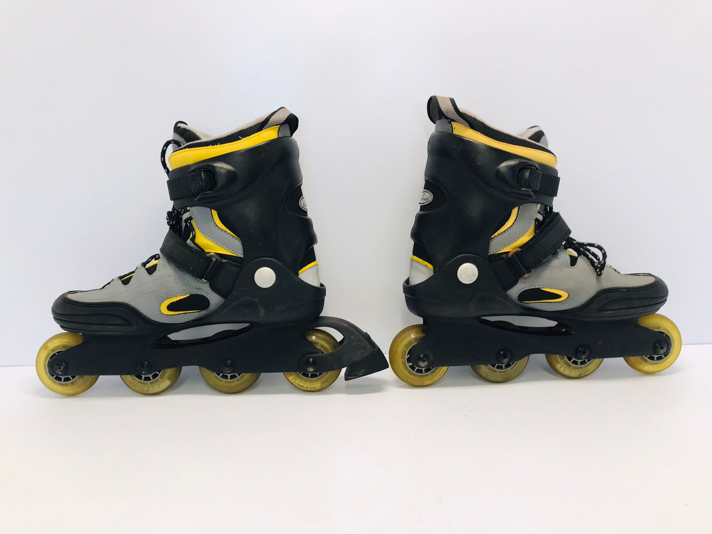 Inline Roller Skates Men's Size 11 K-2 Black Grey Yellow