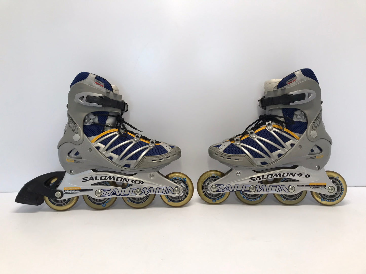 Inline Roller Skates Men's Size 6.5 Salomon Motion 7 Rubber Wheels Like New