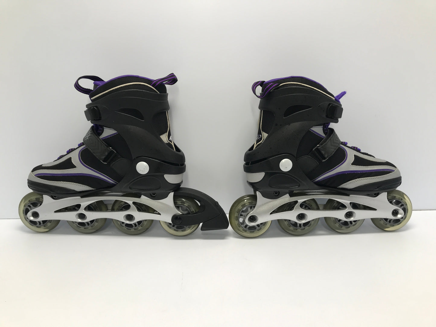 Inline Skates Ladies Size 10 K.2 Helena 84 Purple Grey Black Like New Rubber Tires