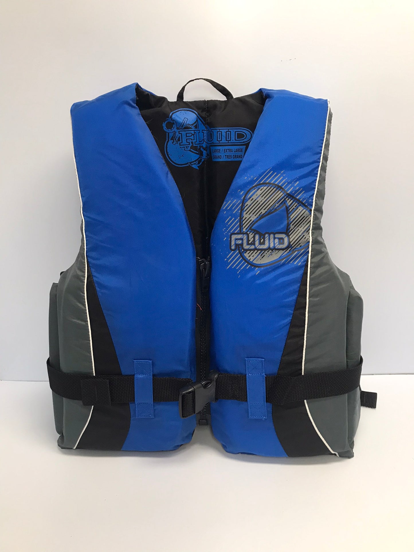 Life Jacket Adult  Size Large - X Large Fluid Grey Blue Like New