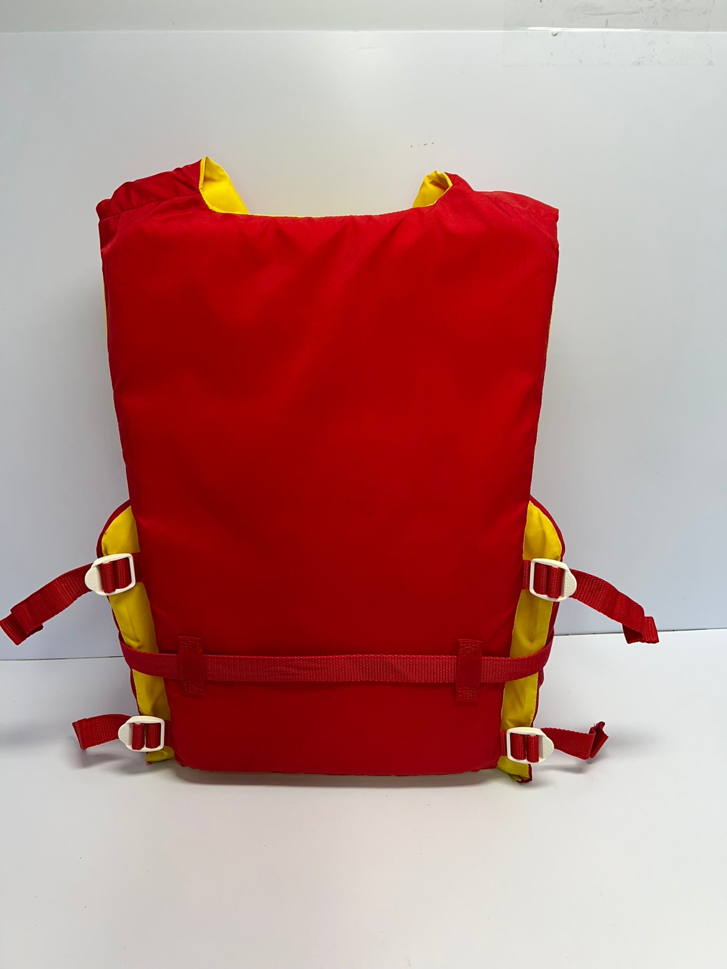 Life Jacket Adult Size Small - Medium Buoy o Boy Red Yellow