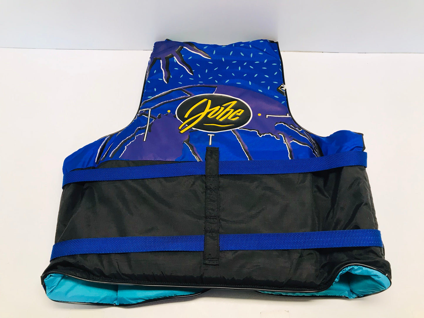 Life Jacket Adult Size X Large Jobe 3 Buckle Surf, Ski Water Sports Purple Teal Black Excellent