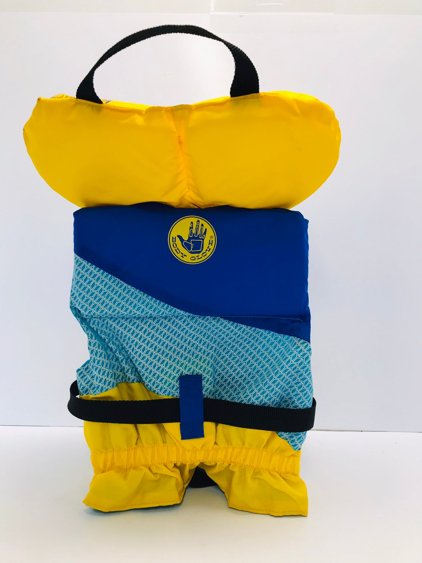 Life Jacket Child Size 30-60 Lb Body Glove Blue Yellow Like New