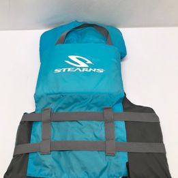 Life Jacket Child Youth Size 60-90 lb Stearns Excellent Aqua Blue