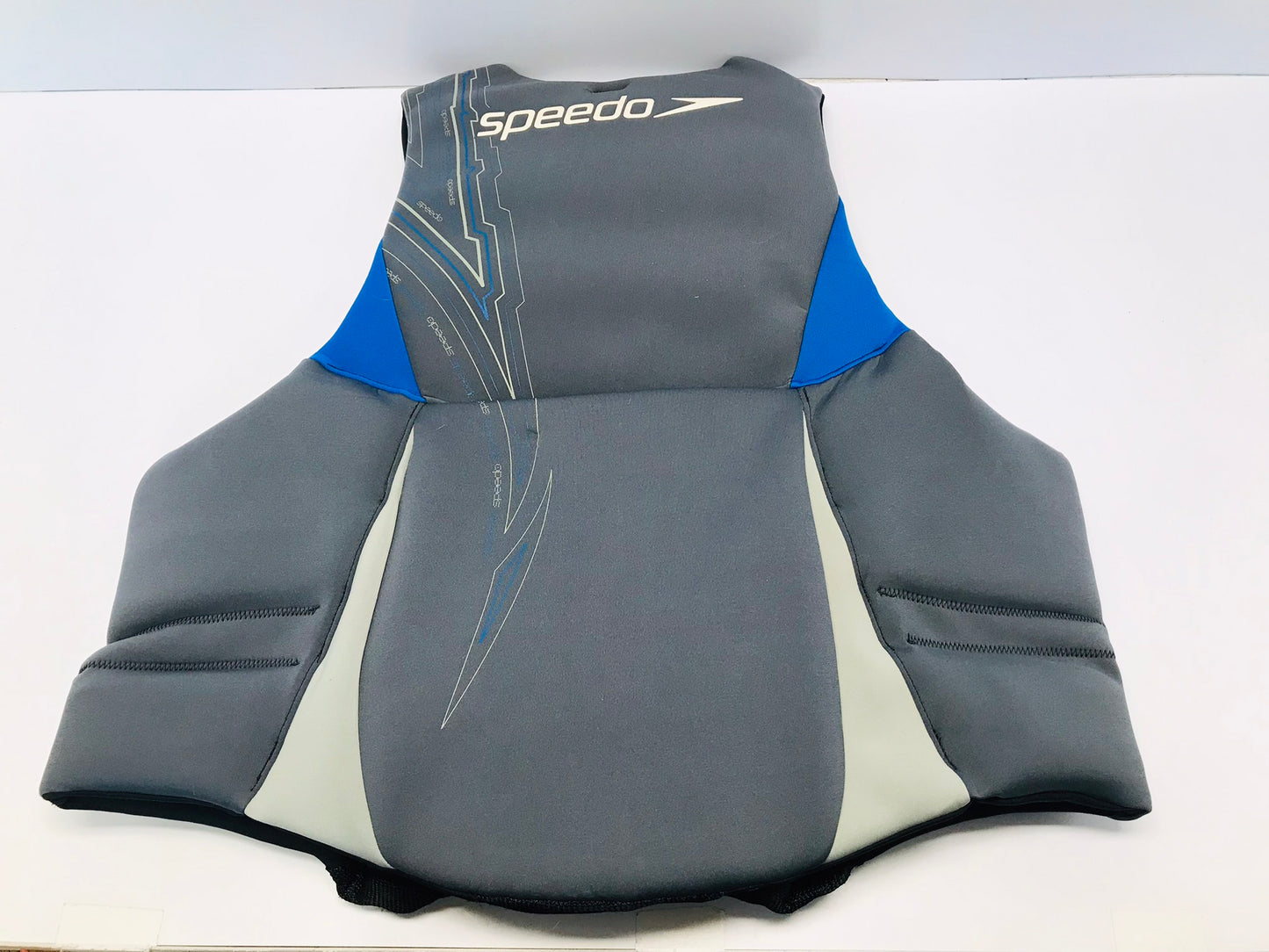 Life Jacket Men's Size X Large Speedo Neoprene Grey Blue New Demo Model