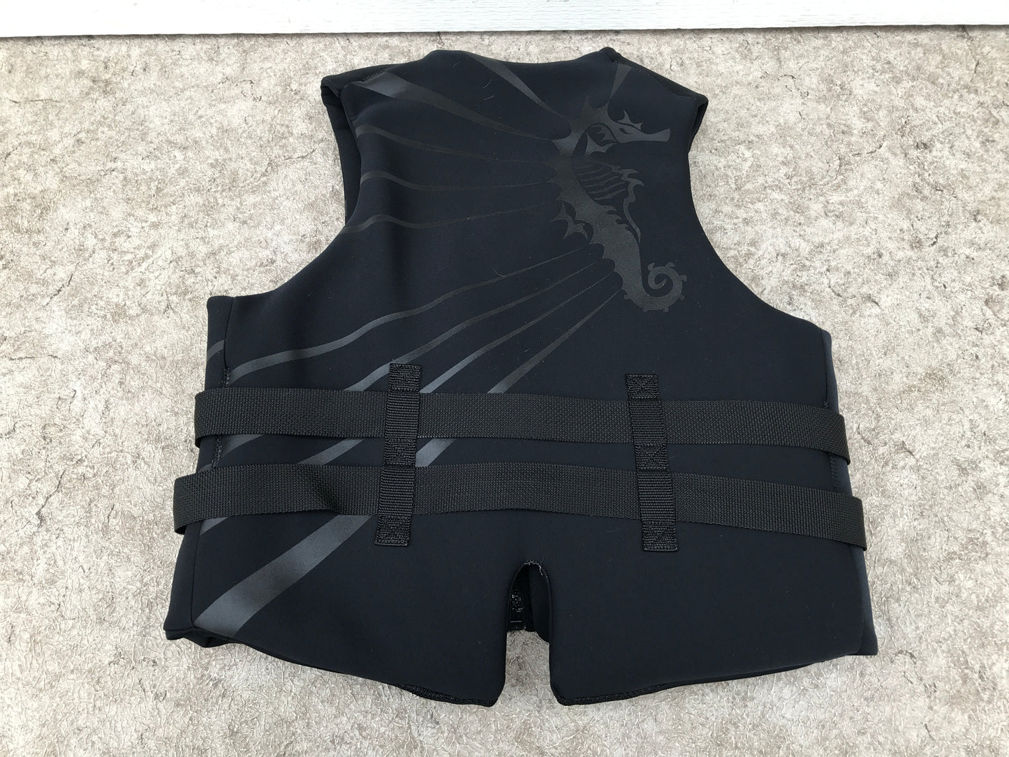 Life jacket vest adult size XXLarge mustang survival black neoprene transport Canada approved