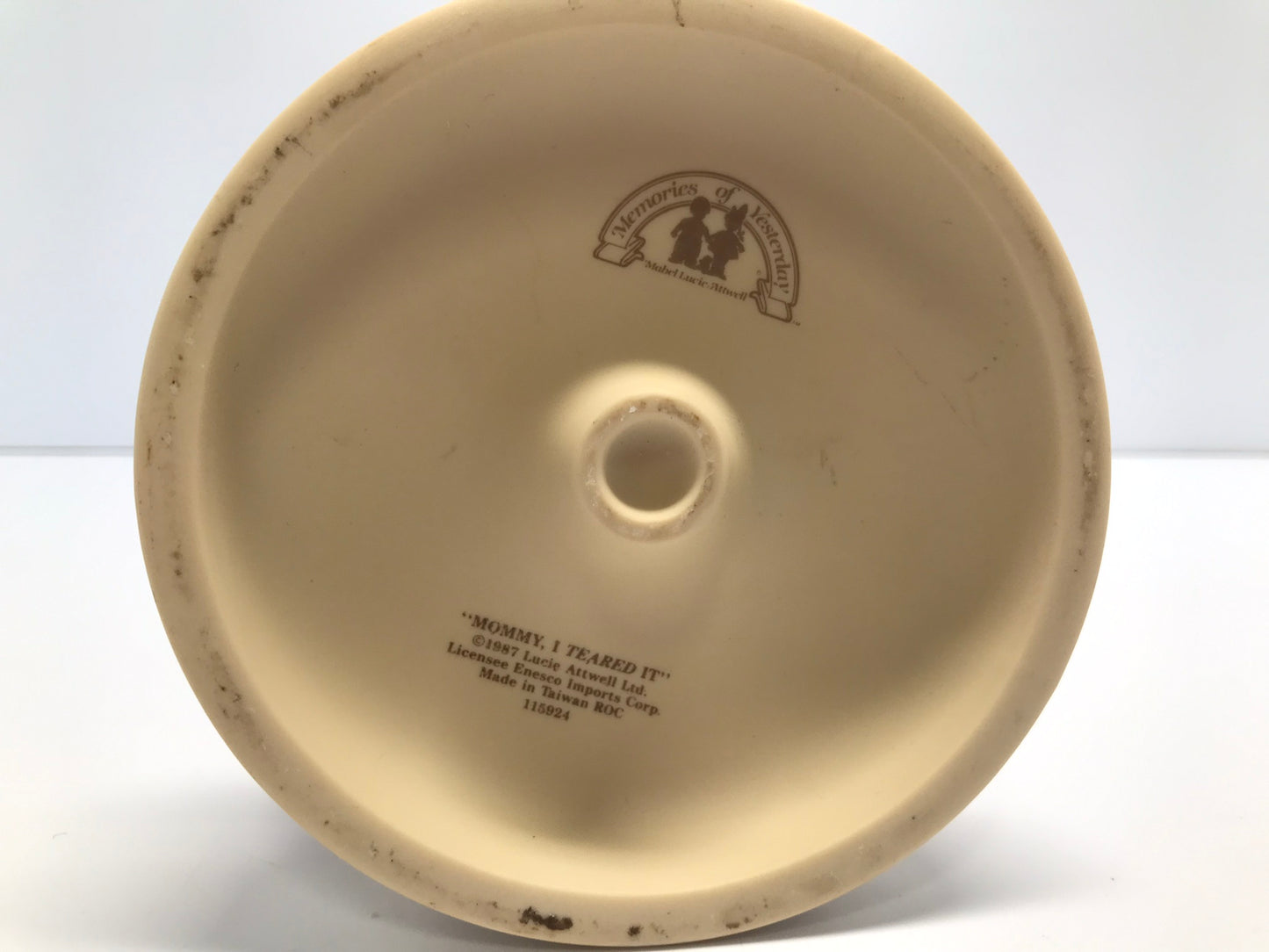 Lucie Attwell 1987 10 Inch Tall Large Baby Mommy I Teared It China Doll