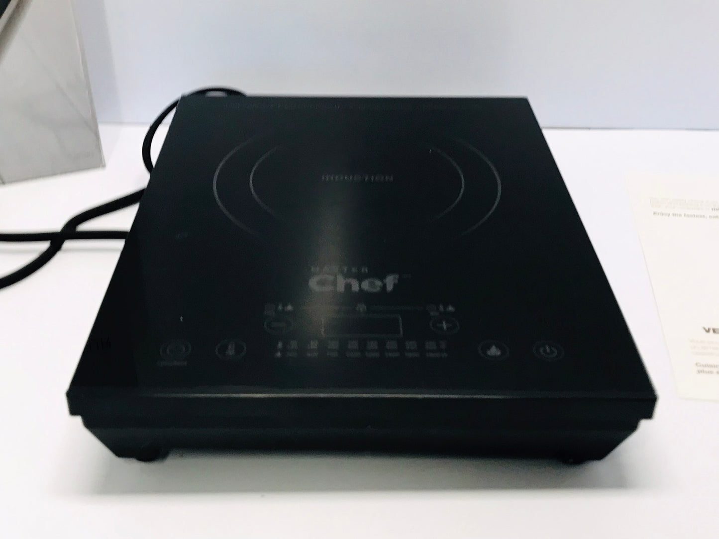 Masterchef Portiable Induction Cook Top Single Burner Touch Controls 1800 Wt