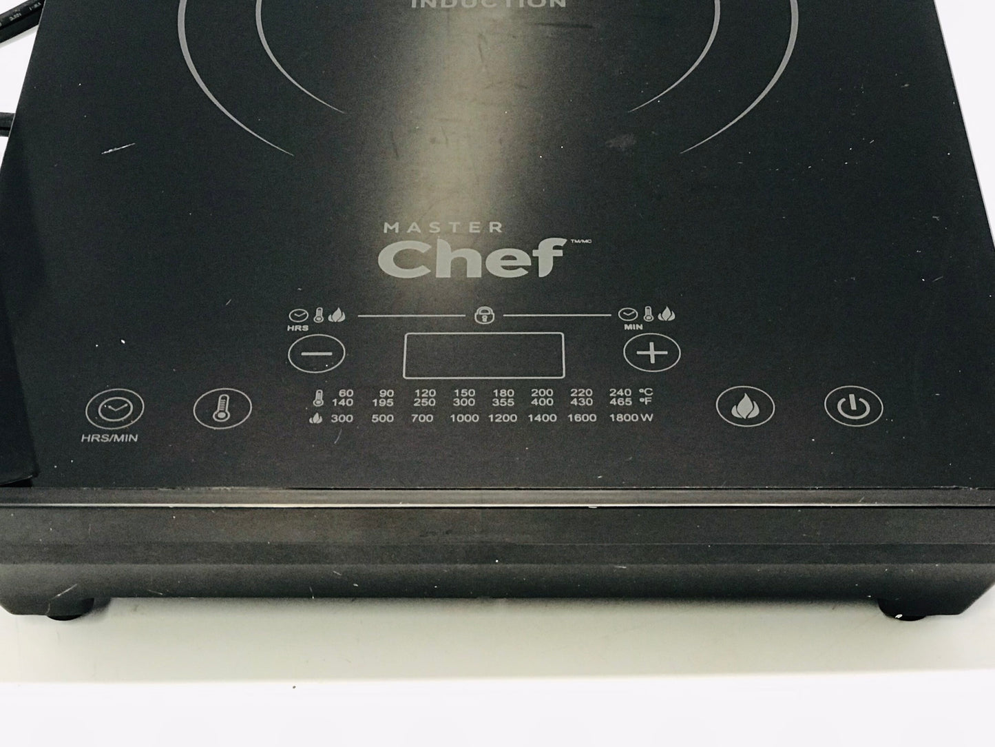 Masterchef Portiable Induction Cook Top Single Burner Touch Controls 1800 Wt