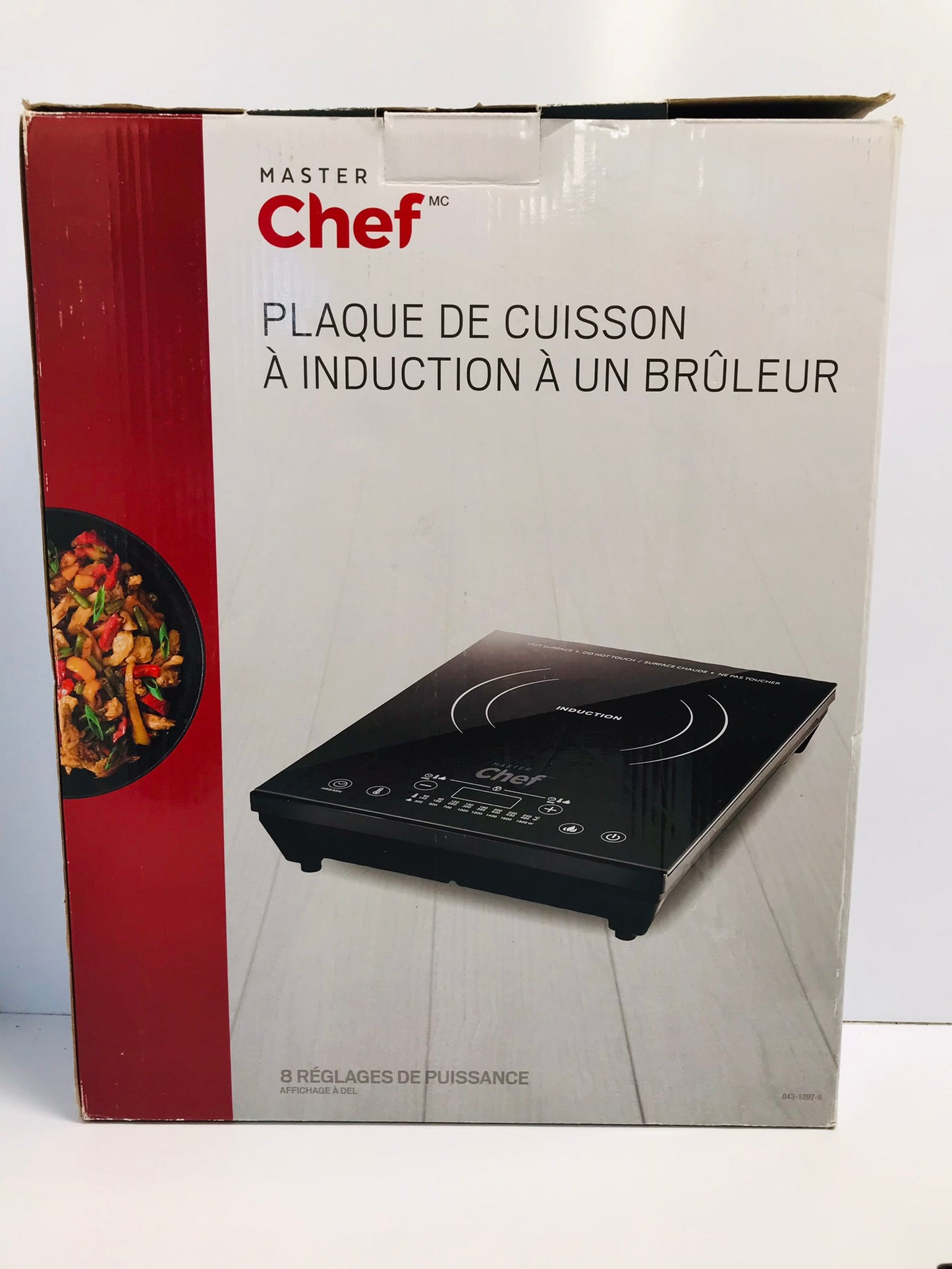 Masterchef Portiable Induction Cook Top Single Burner Touch Controls 1800 Wt