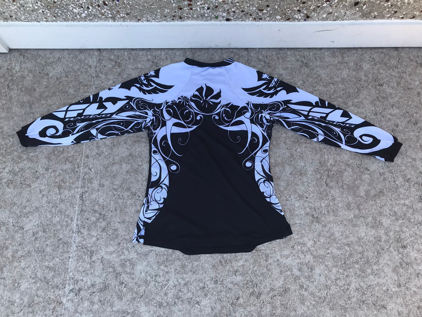 Motocross Dirt Bike BMX Jersey Men's Size Medium Fly Black White Like New