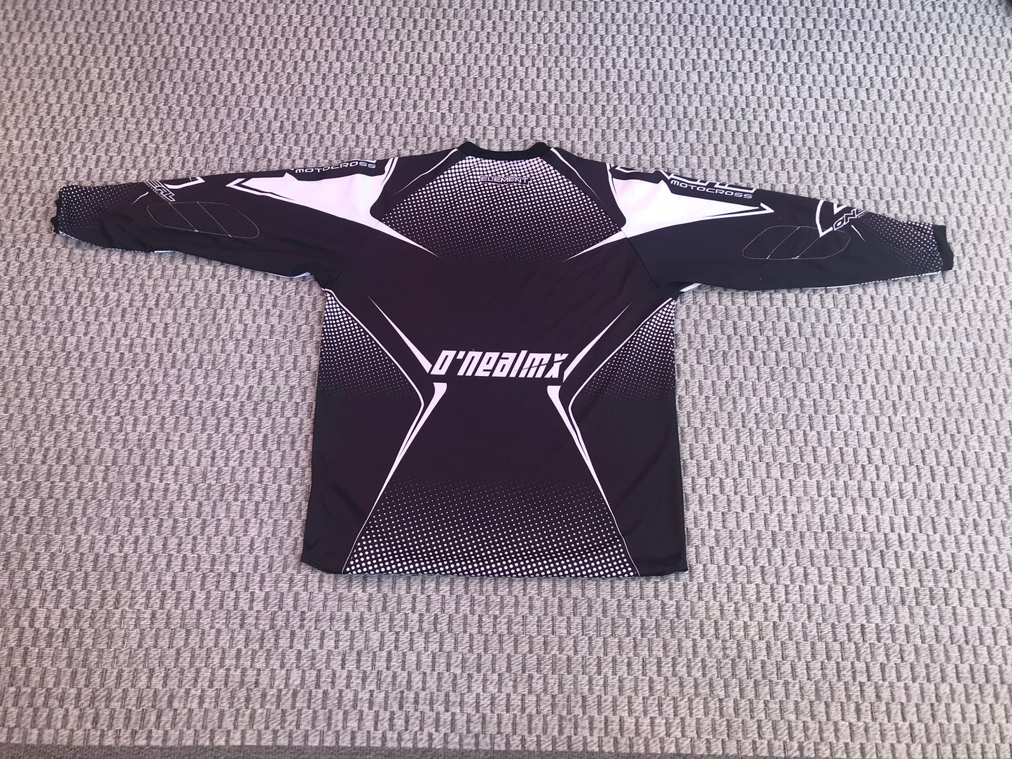 Motocross Dirt Bike BMX Jersey Men's X Large Oneill Black White