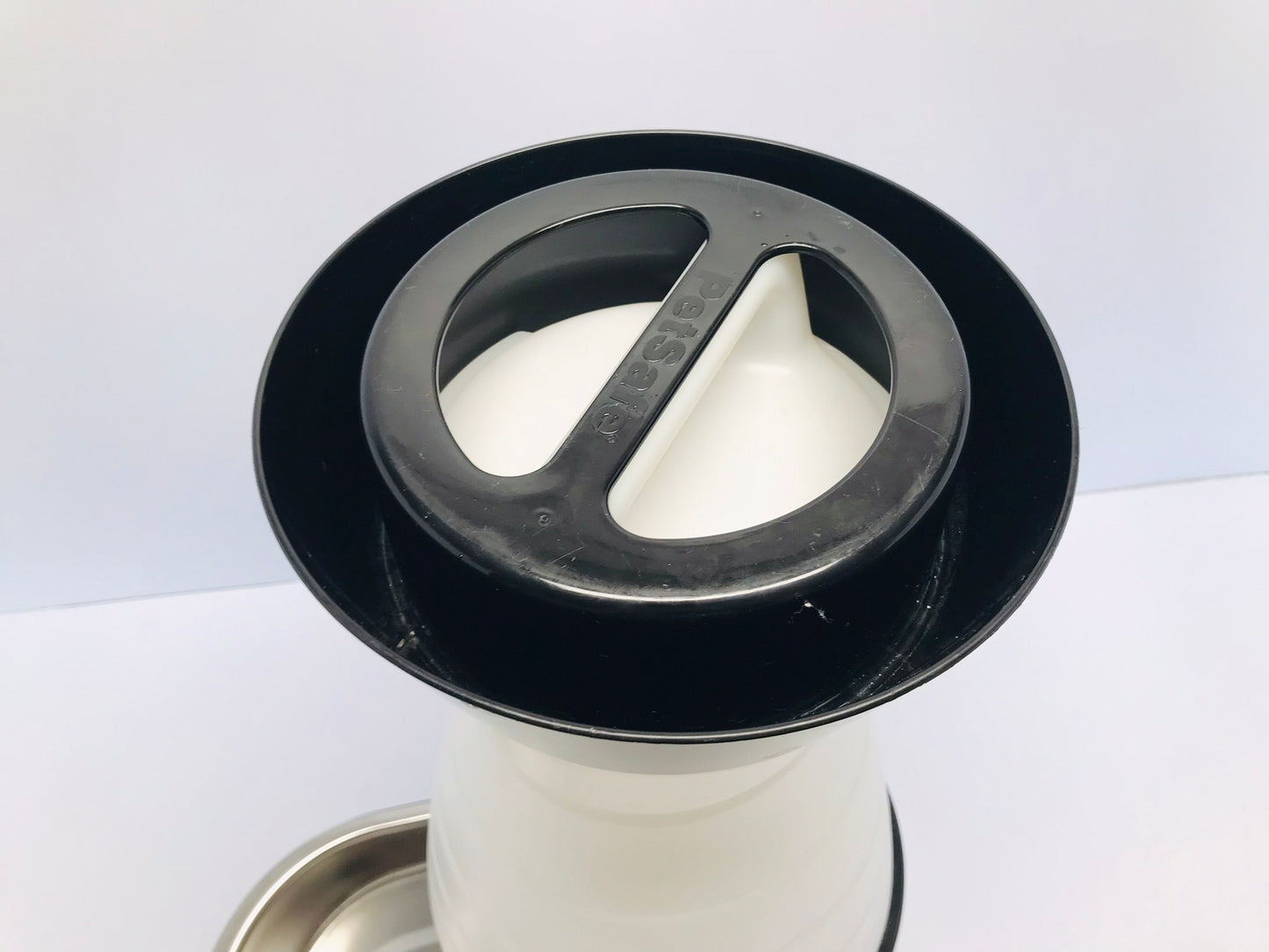 PetSafe Healthy Pet Water Station Large, 320 oz Capacity - Gravity Pet Water Fountain, Automatic Cat Dog Water Water Dispenser - Removable Stainless Bowl Like New