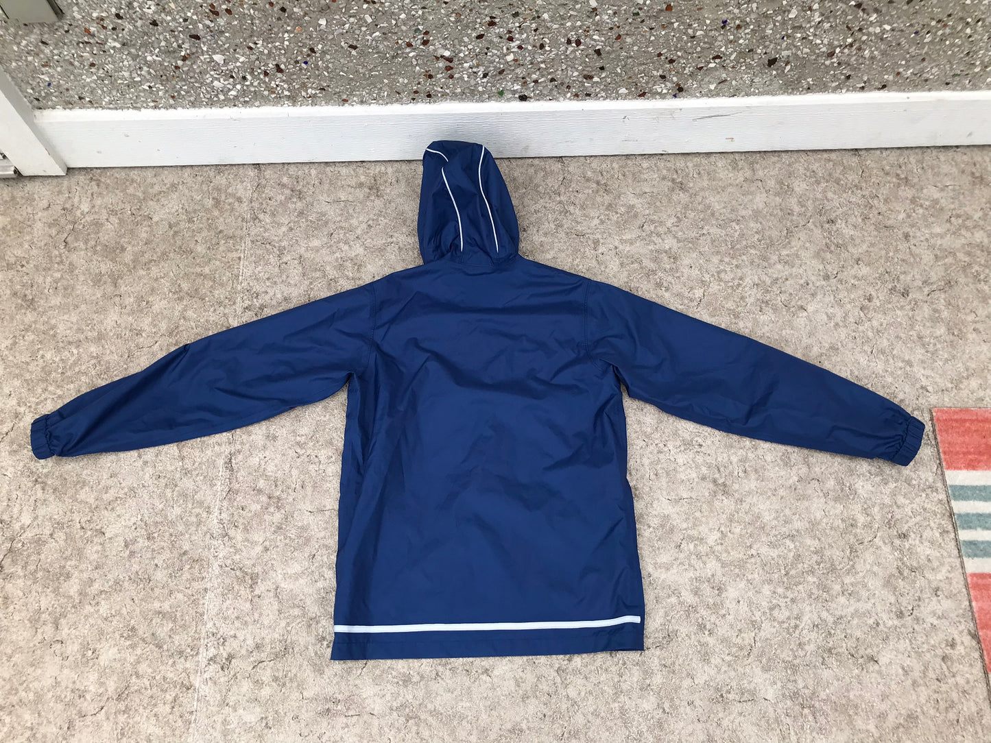 Rain Coat Child Size 14 Youth MEC Marine Blue New Demo