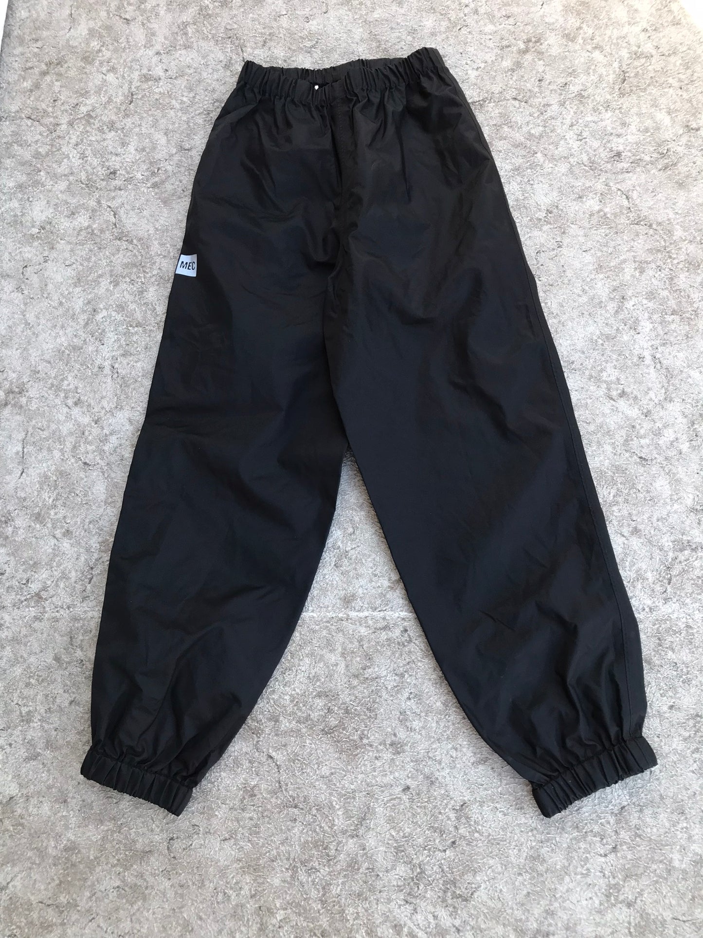 Rain Pants Child Size 10 MEC Black Like New