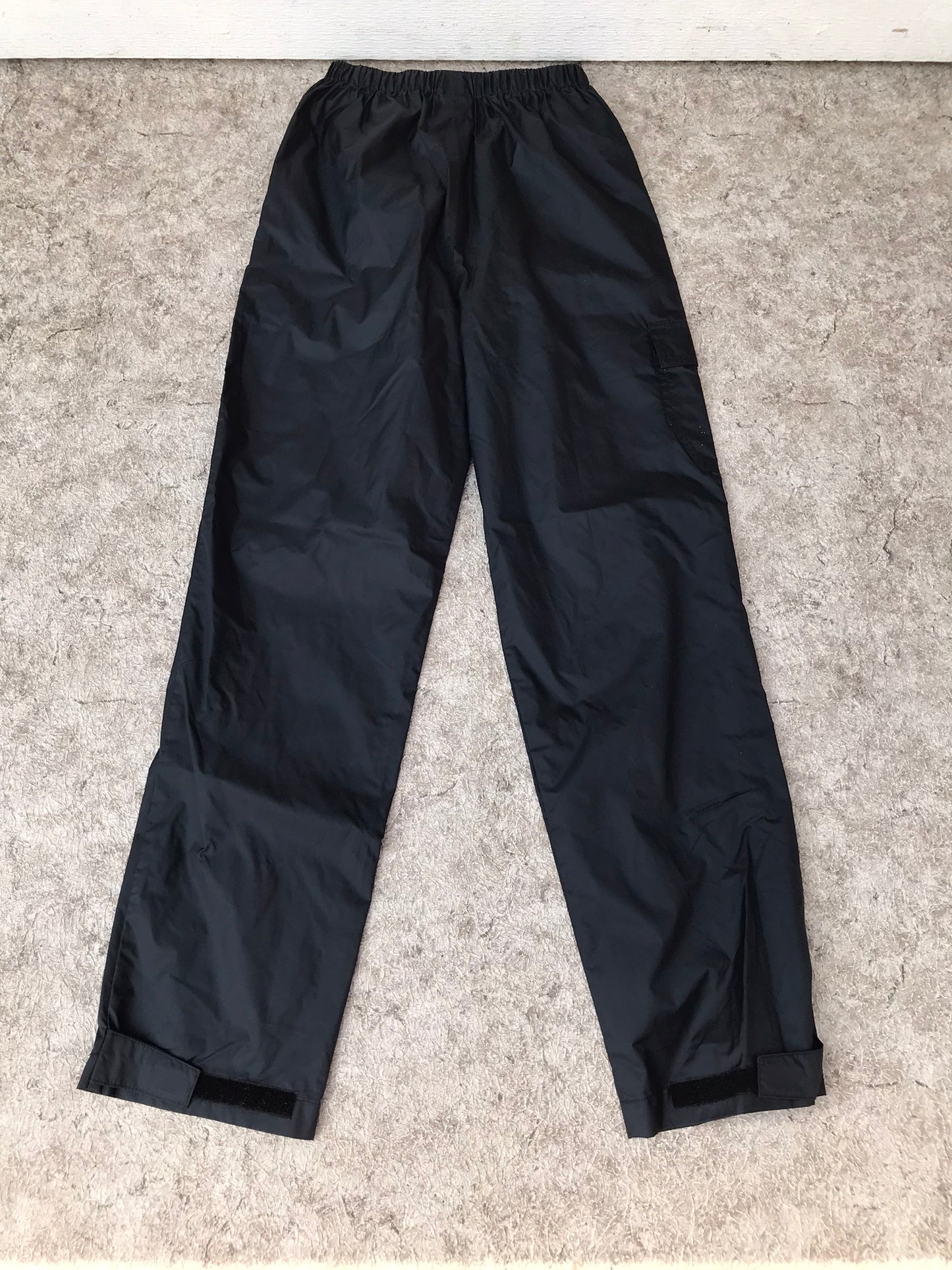 Rain Pants Child Size 12-14 Large Youth Columbia Black New Demo Model