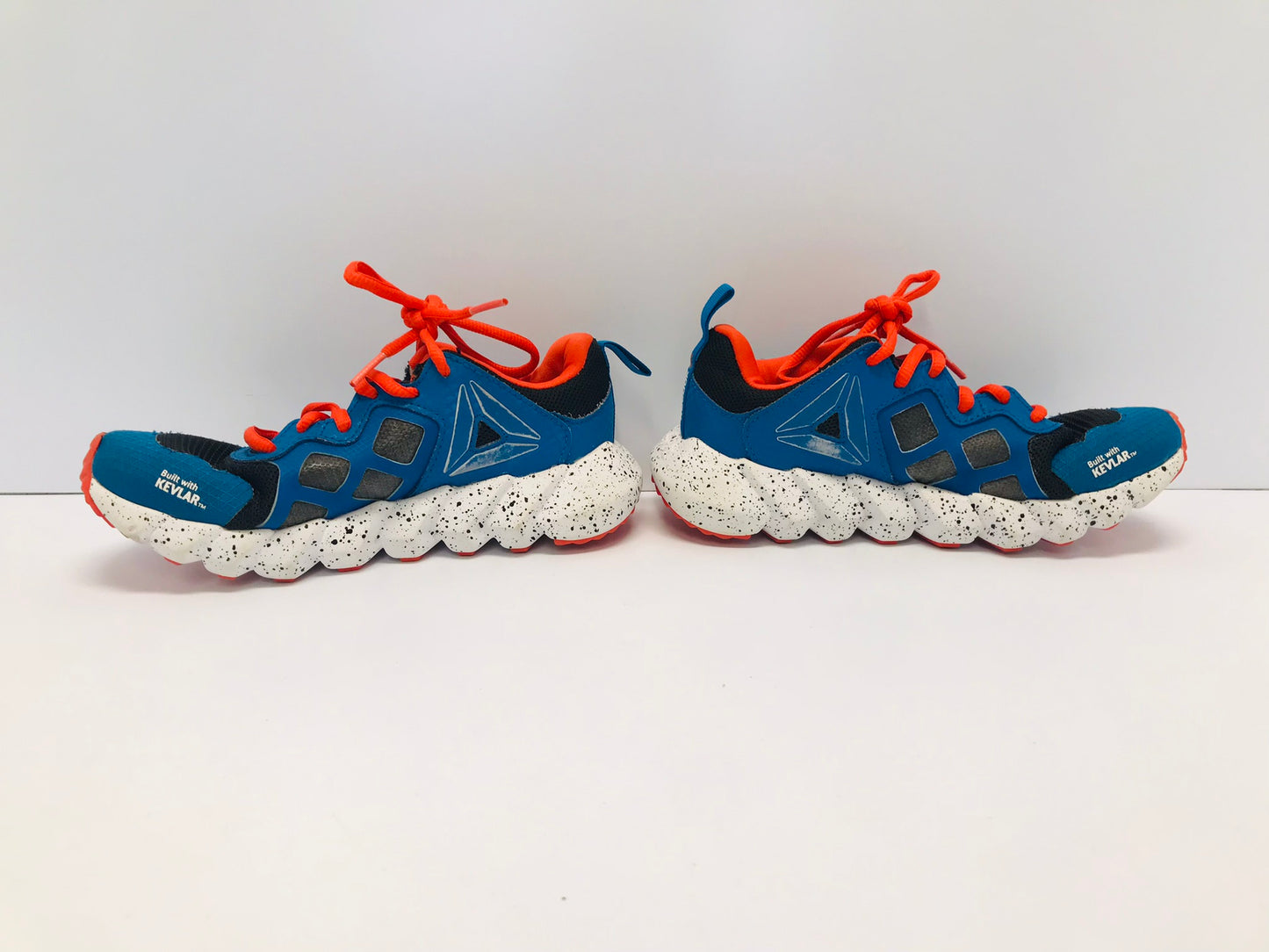 Runners Child Size 1 Reebox Blue Tangerine Excellent