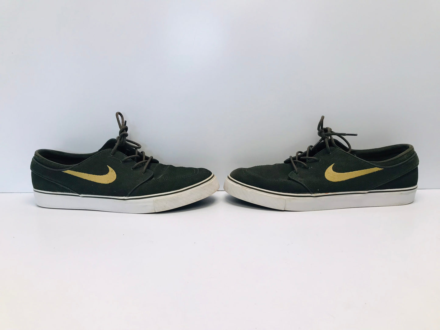 Runners Shoes Men's Size 12 Nike Zoom Air Stephan Janoski Canvas Sage Gold Excellent