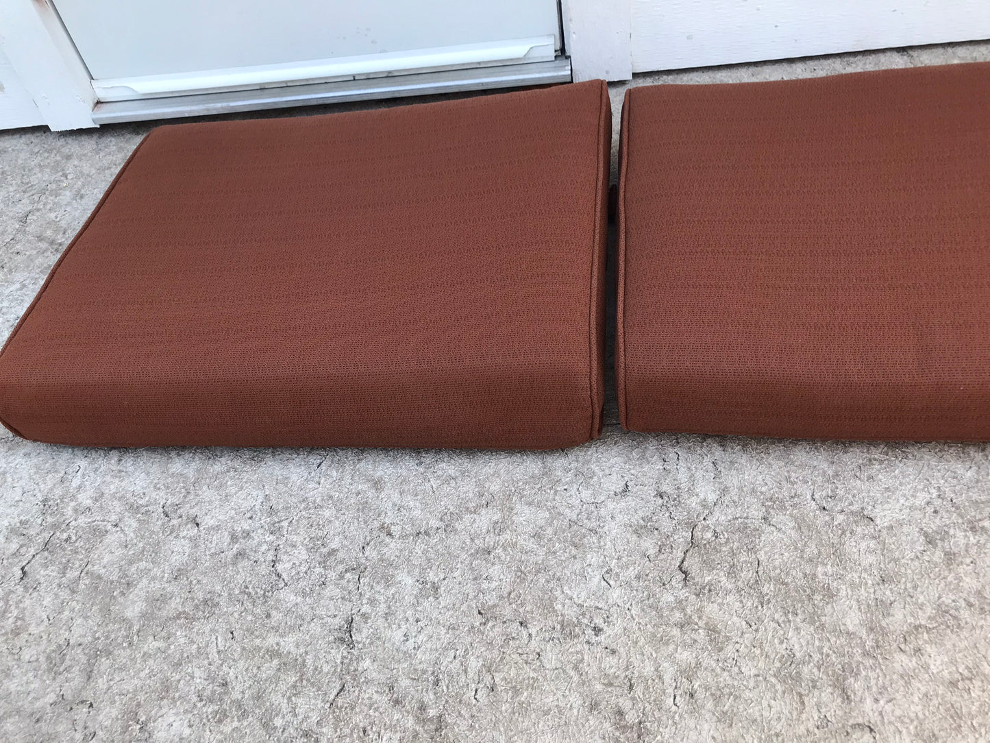 Set of 2 NEW Outdoor Patio Deck Chair Cushion Nutmegs 23x19x4.5 Well Made Outstanding Quality