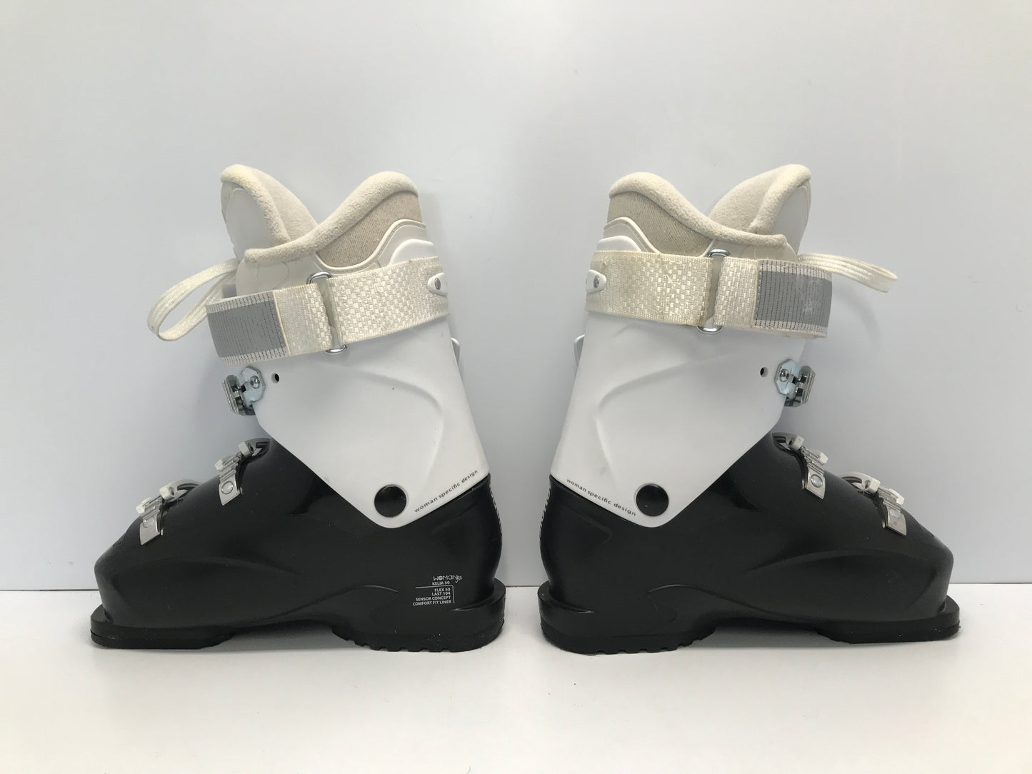 Ski Boots 24.5 Woman's 7.5 288 mm Rossignol Kelia White Black Like New