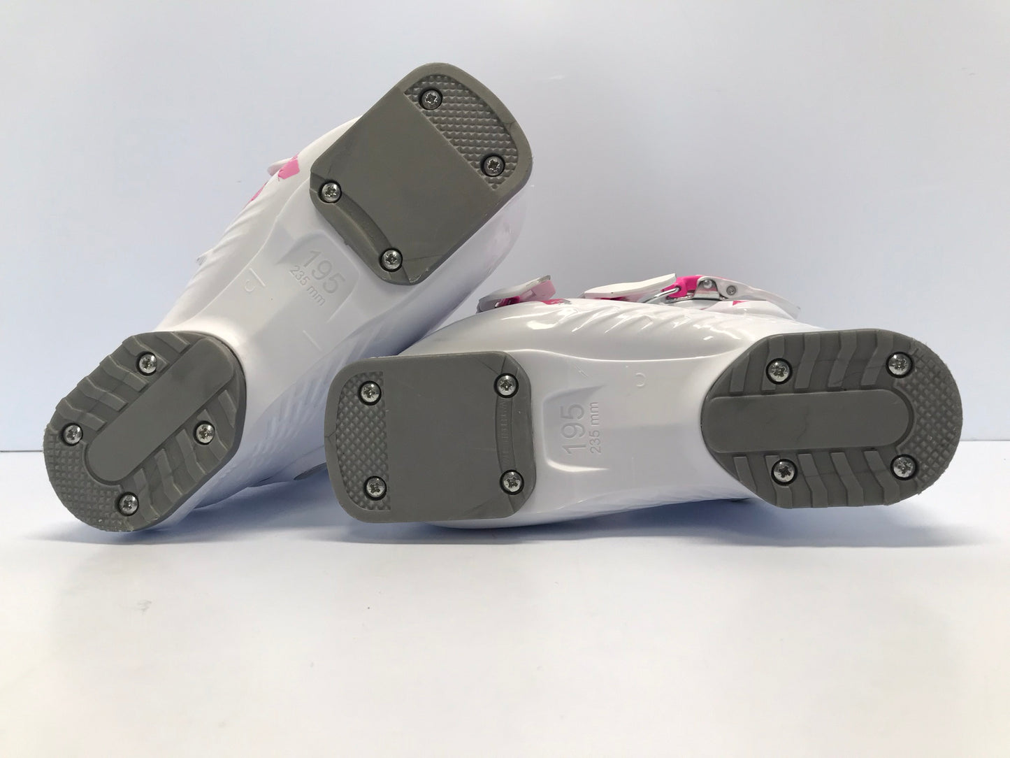 Ski Boots Mondo Size 19.5 Child Size 13 235mm Rossignol Fun Girl White Pink New Demo Model