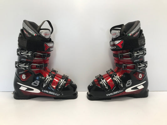 Ski Boots Mondo Size 26.5 Ladies 9.5 Men's Size 8.5 308mm Dalbello Trufit Black Red Excellent Like New