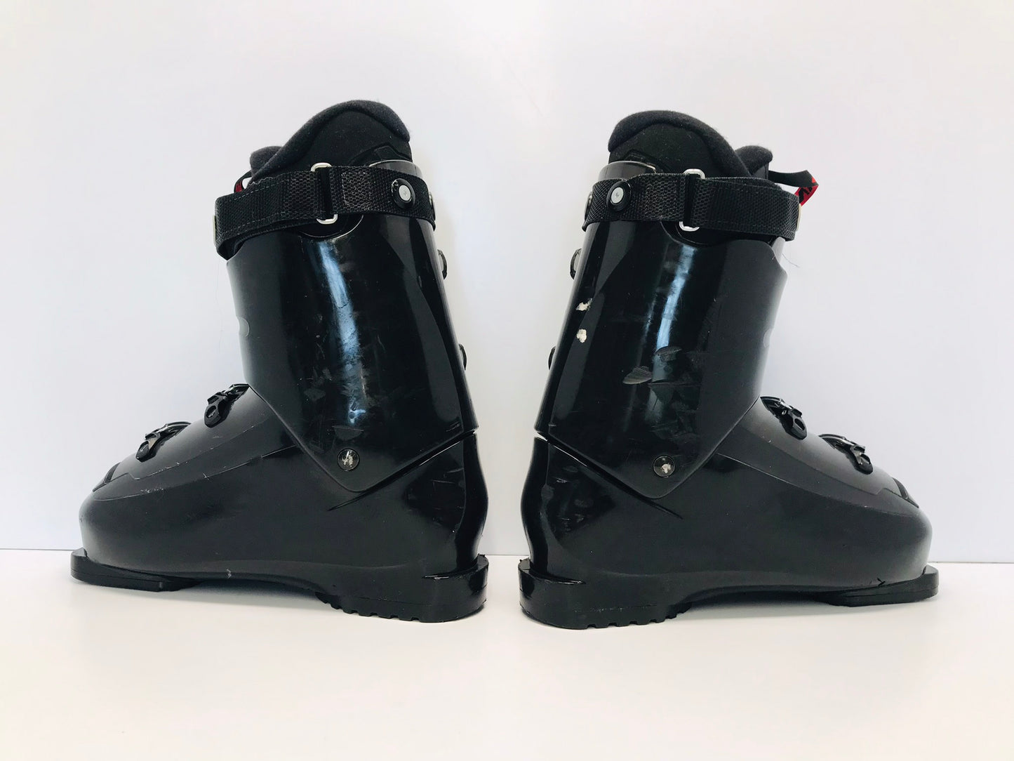 Ski Boots Mondo Size 26.5 Men's Size 8.5 Ladies Size 9.5 309 mm Lange Driver Speed Black Blue Excellent