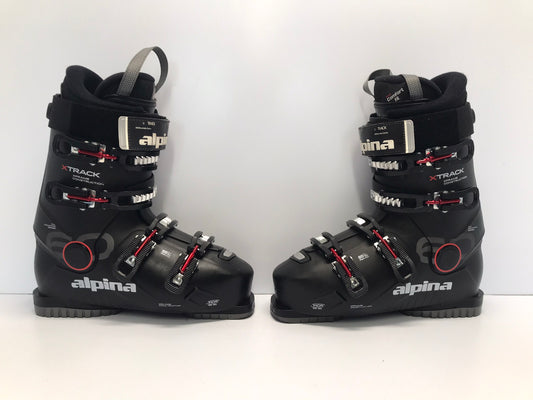 Ski Boots Mondo Size 27.5 Men's Size 9.5 Ladies Size 10.5 317 mm Alpina Black Red Like New