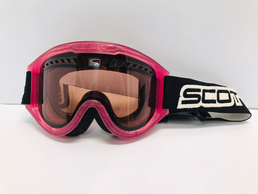 Ski Goggles Adult Large Smith Pink Black