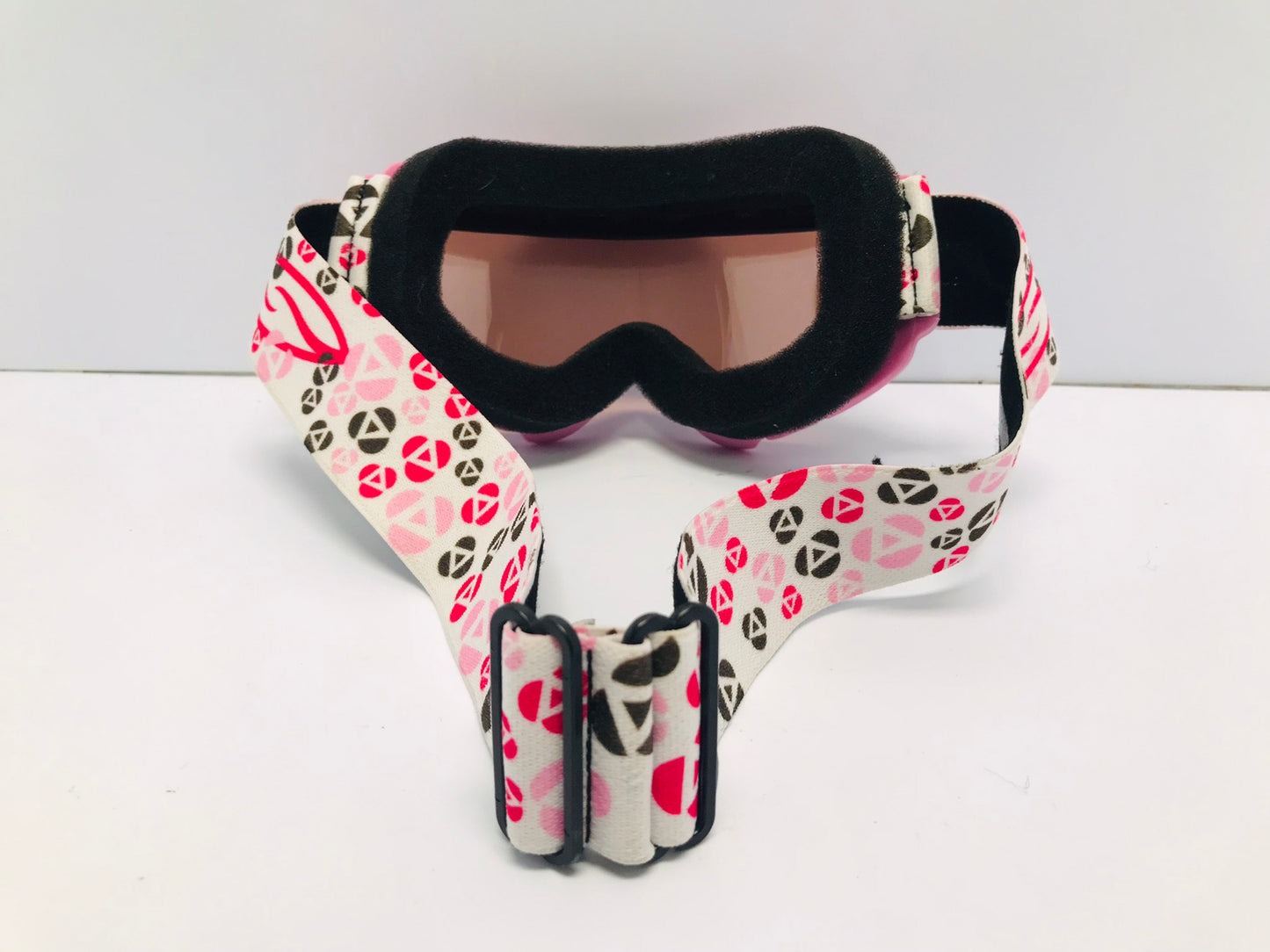 Ski Goggles Child Size 4-7 Smith Pink Orange Lens Excellent