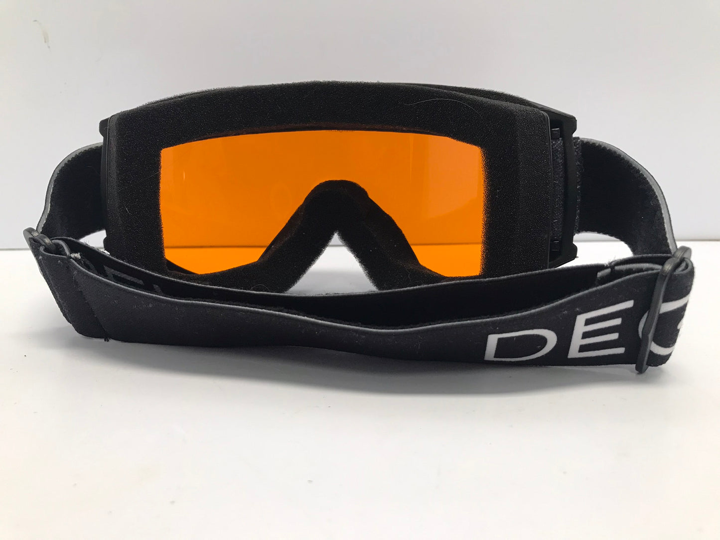 Ski Goggles Mens Size Small Deaibel Black Orange New
