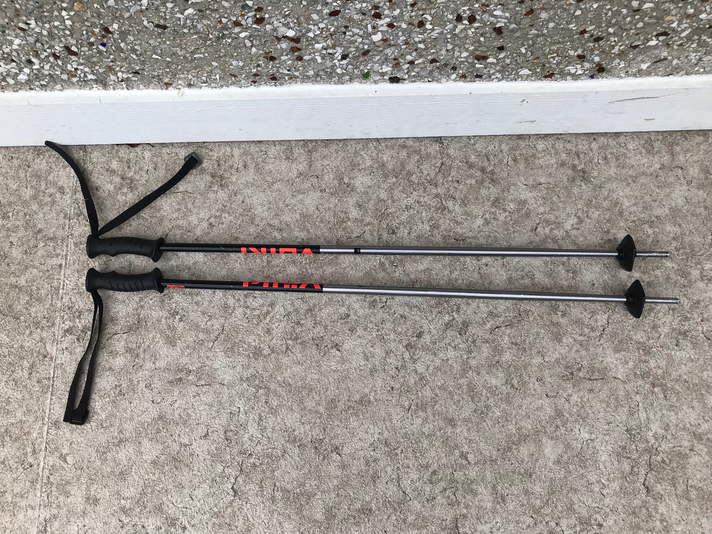 Ski Poles 36 inch 90 cm Volki Steel Orange Black Outstanding Quality Like New