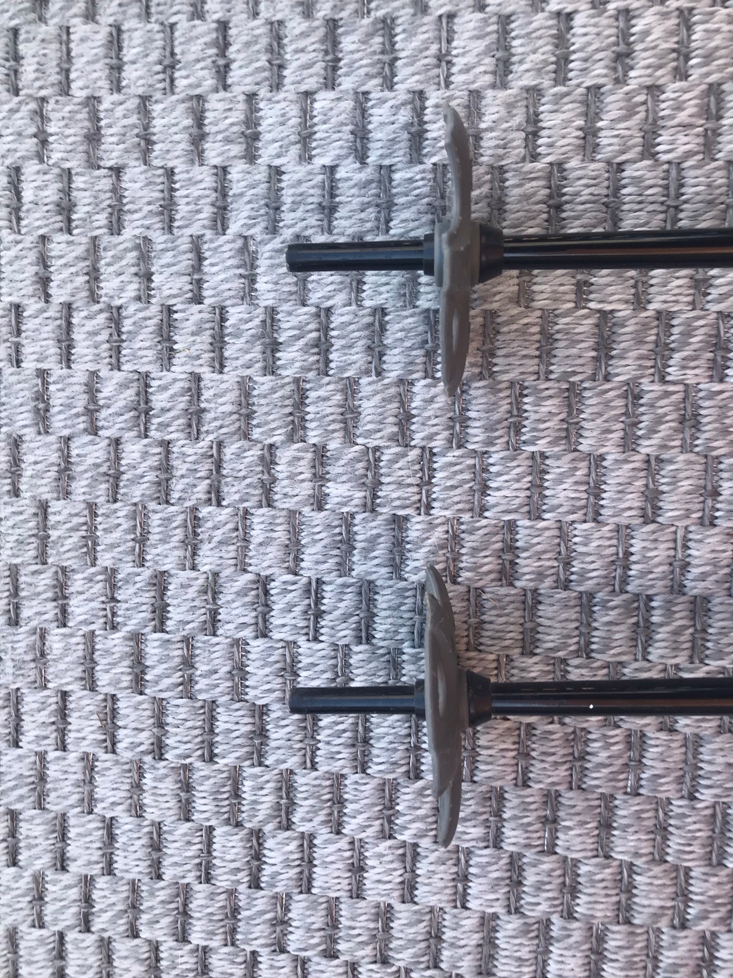 Ski Poles Adult Size 44 inch 110 cm Ultra Black Blue Red White Excellent