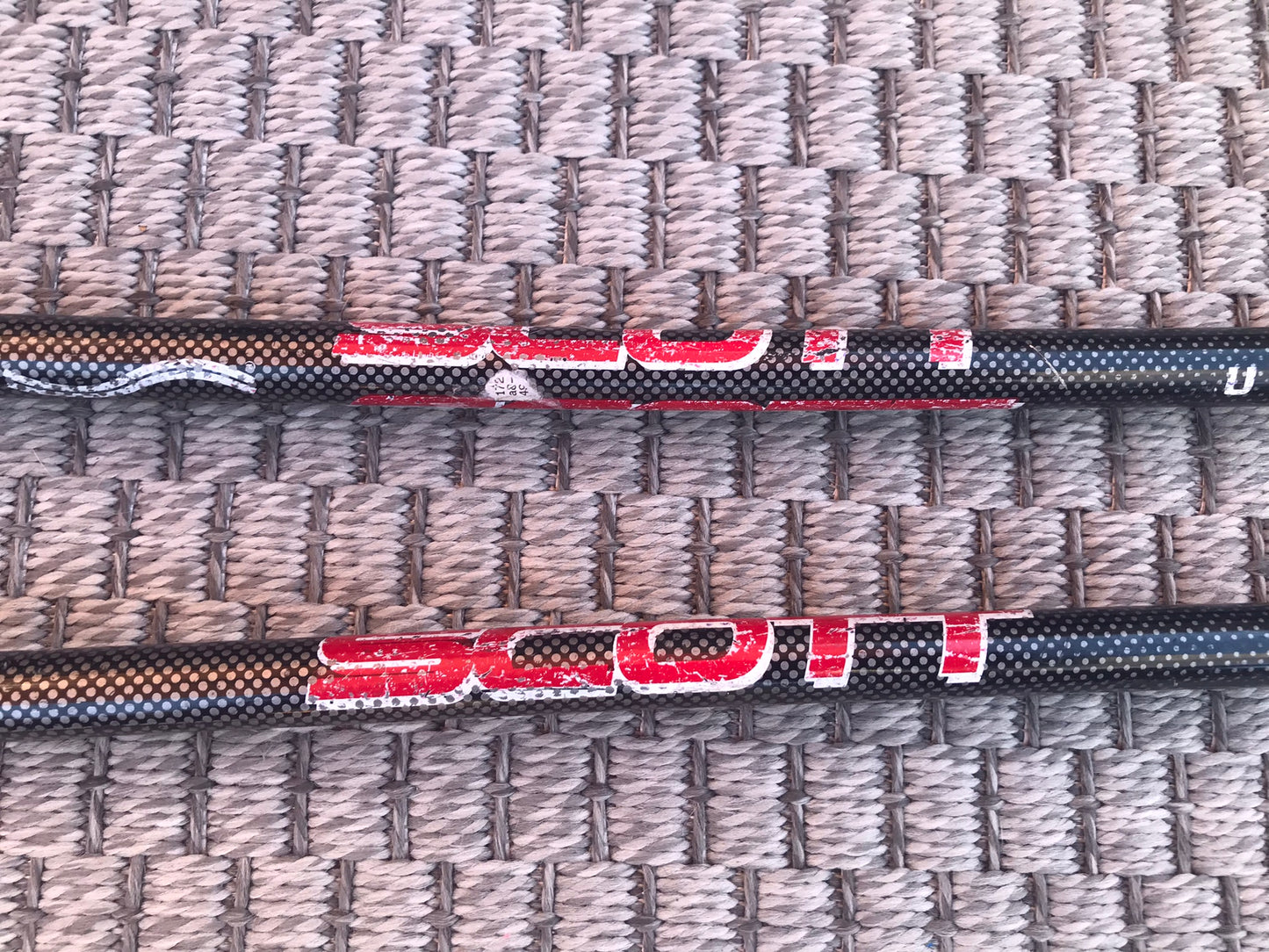 Ski Poles Adult Size 46 inch 115 cm Scott Black Red