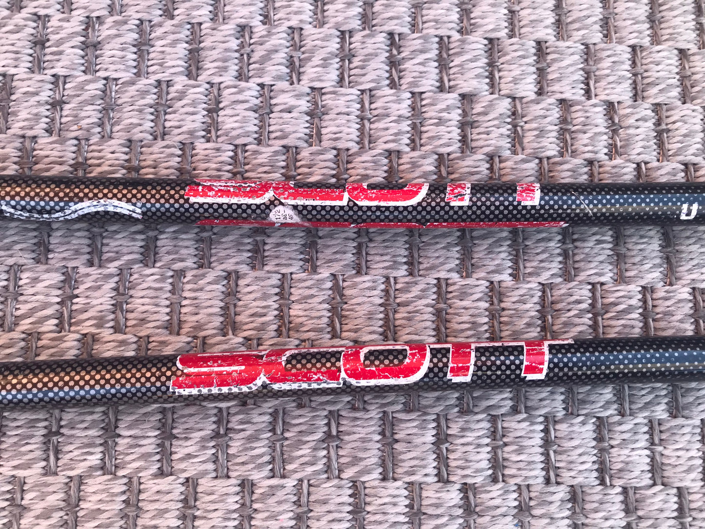 Ski Poles Adult Size 46 inch 115 cm Scott  Black Red