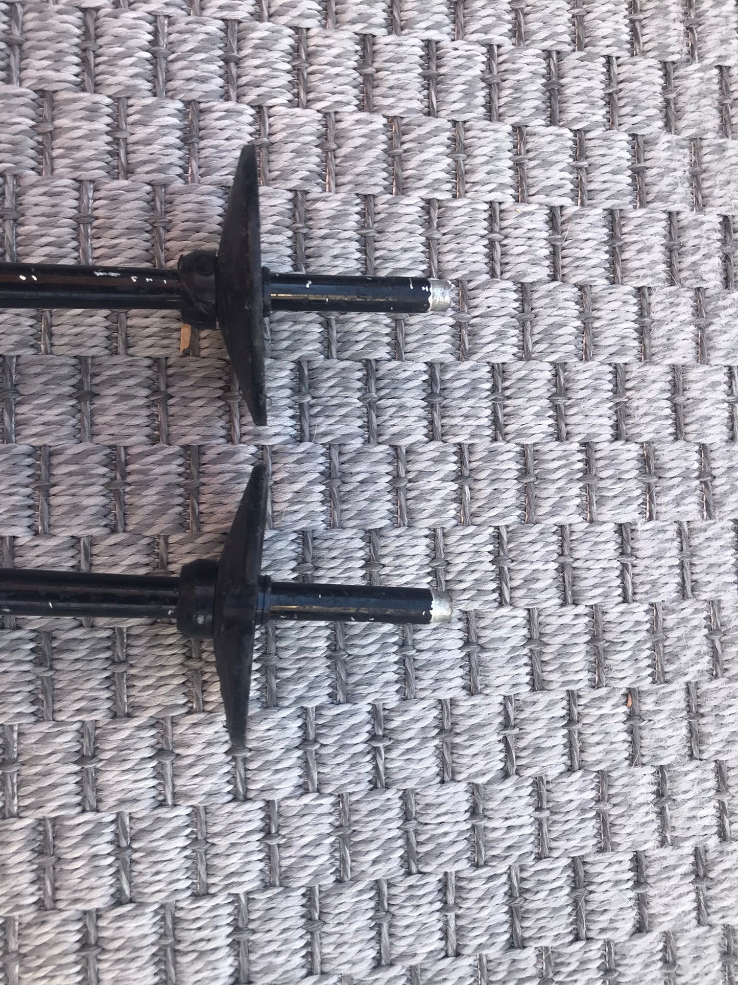 Ski Poles Adult Size 52 inch 130 cm Head Black Lime Excellent