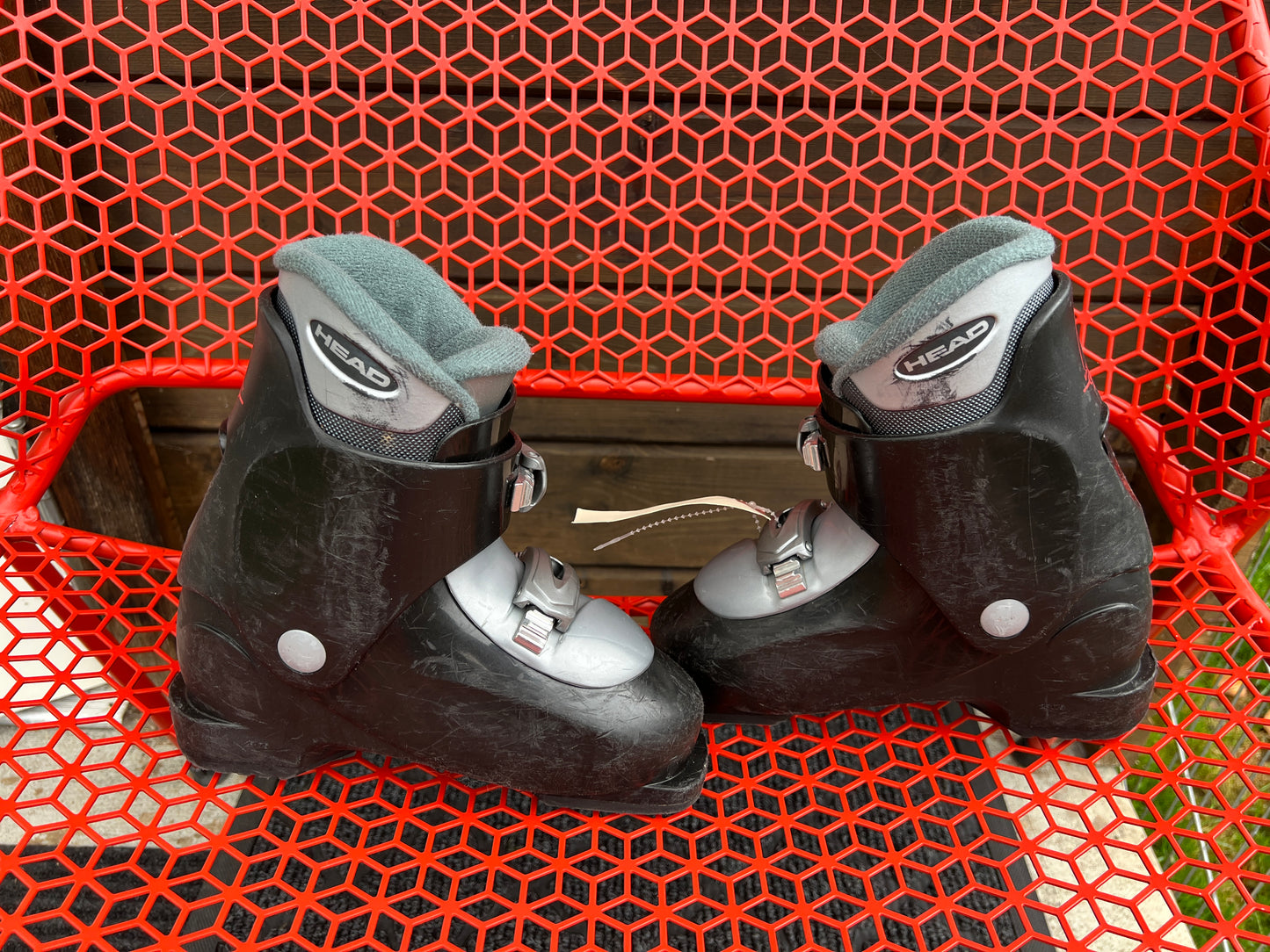 Ski Boots Mondo Size 20 child Size 1-2 Head 241 mm Black Red