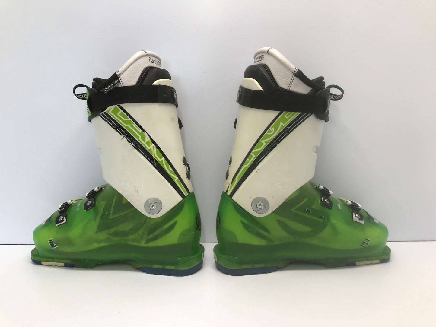 Ski Boots Mondo Size 25.5 Men Size 8.5 Women 9.5 296 mm Lange Lime Green Black
