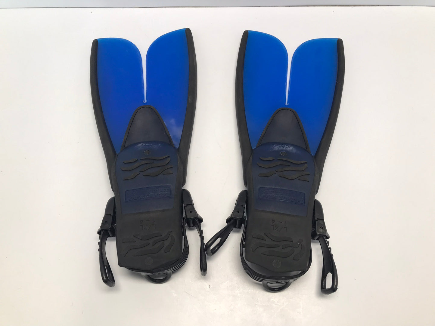 Snorkel Fins Dive Surf Child Size 1-4 Blue Black