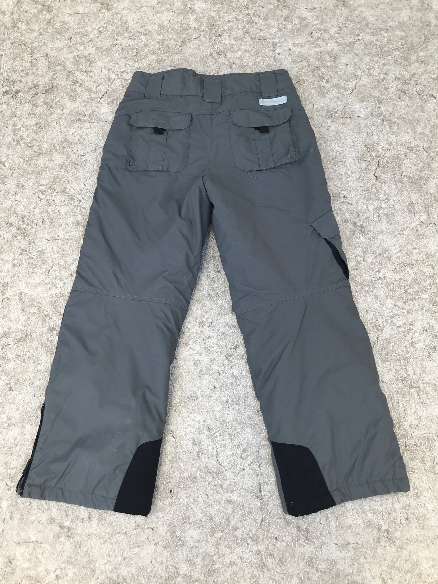 Snow Pants Child Size 14-16 Columbia Grey Snowboarding Tiny Mark Otherwise Like New