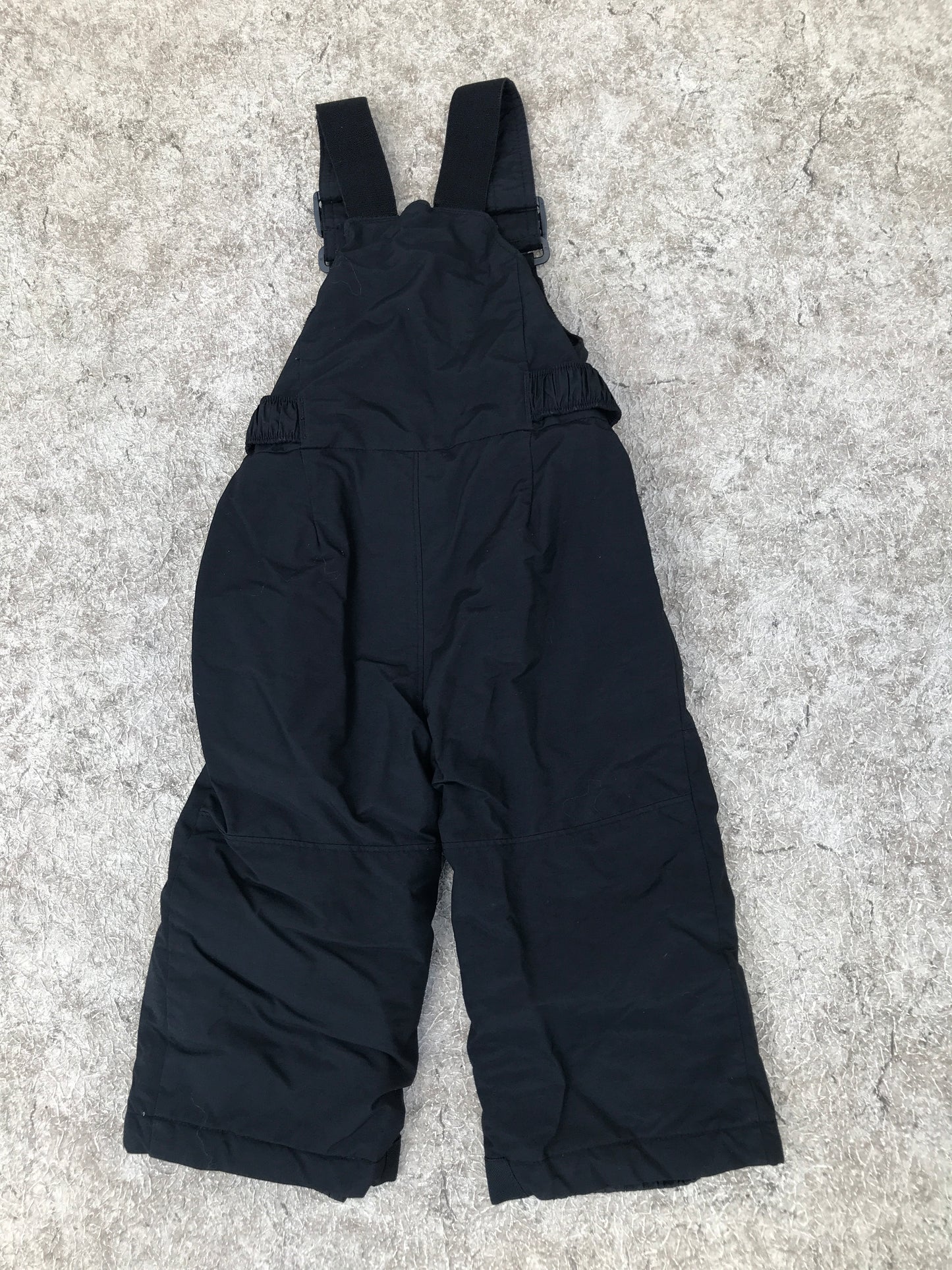 Snow Pants Child Size 2 Columbia Black With Micro Fleece Lined Bib