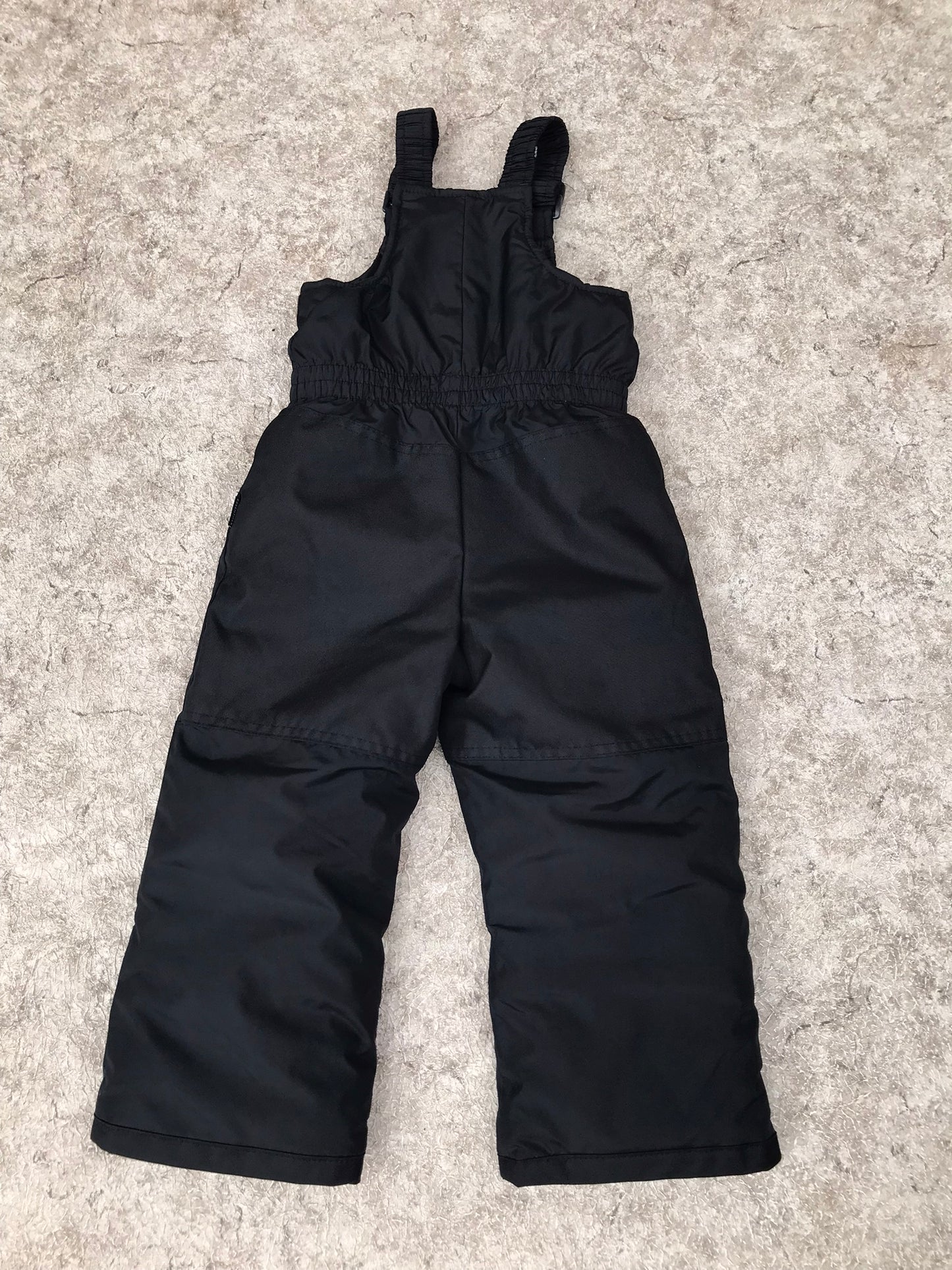 Snow Pants Child Size 3-4 Joe Fresh Black Bib Like New