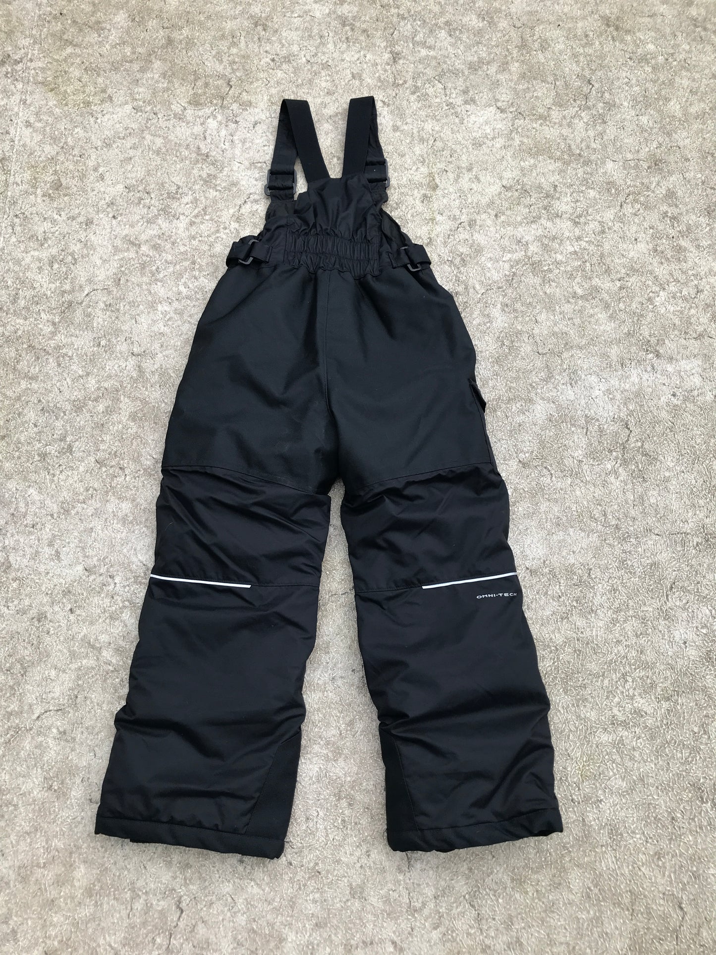 Snow Pants Child Size 8 Columbia Black With Bib Like New