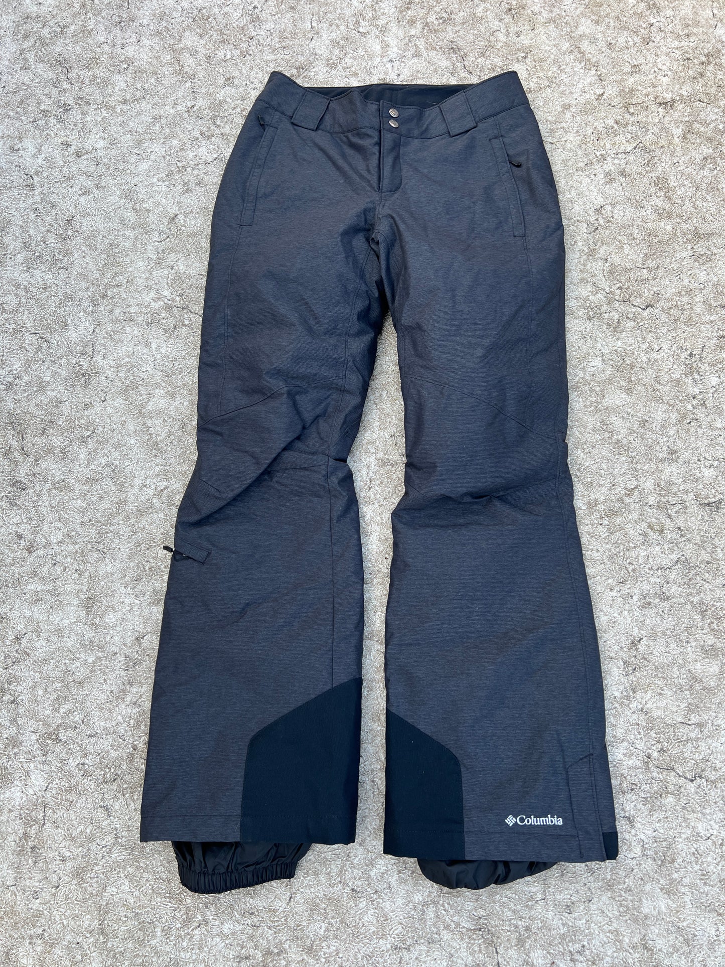 Snow Pants Ladies Woman's Size Small Columbia Omni Heat Waterproof Dark Grey New