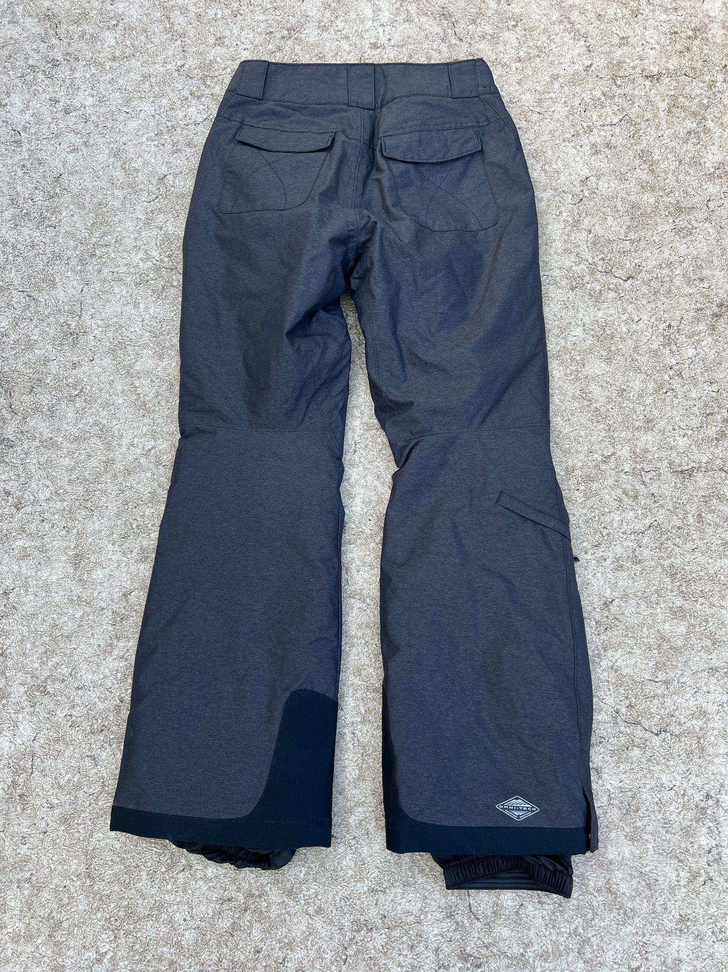 Snow Pants Ladies Woman's Size Small Columbia Omni Heat Waterproof Dark Grey New