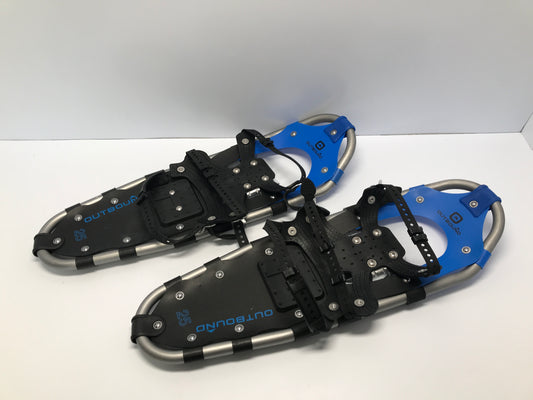 Snowshoes Adult Size 25 inch 140-180 lb Outbound Blue Black Excellent