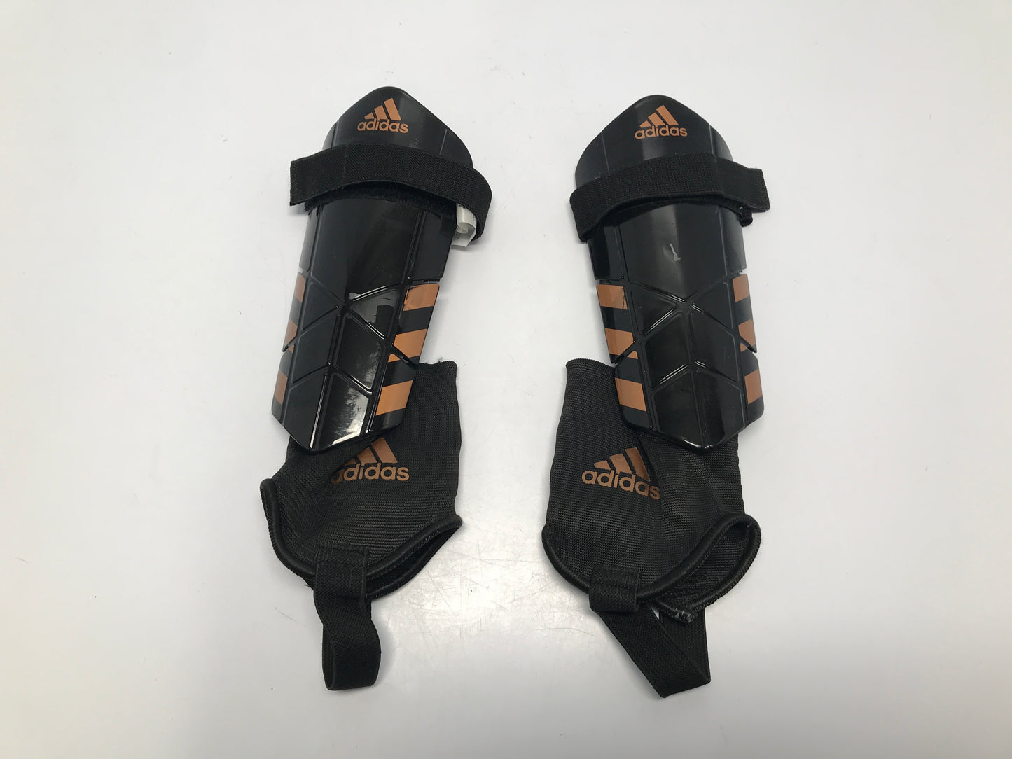 Soccer Shin Pads Child Size Medium Age 5-6 Adidas Black Bronze